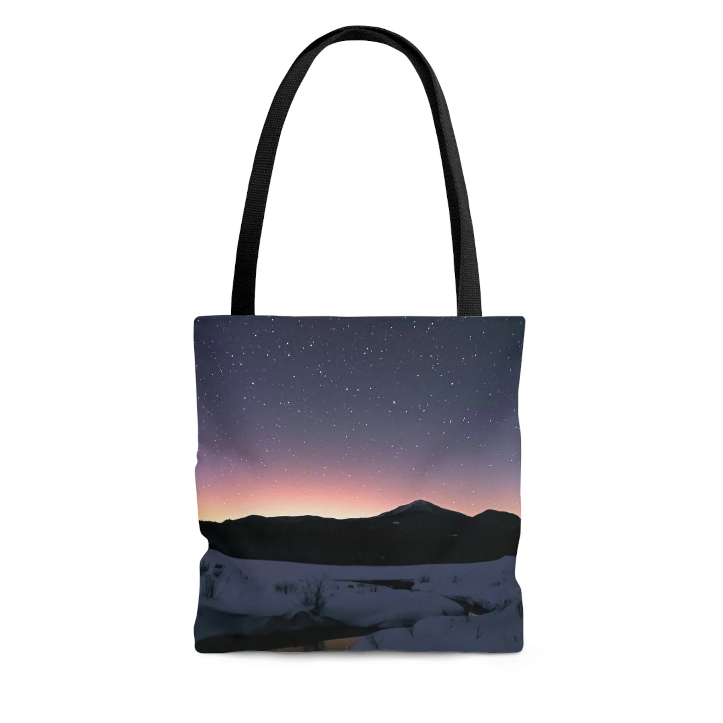 Tote Bag - Starlit Aurora over Whiteface Mt.