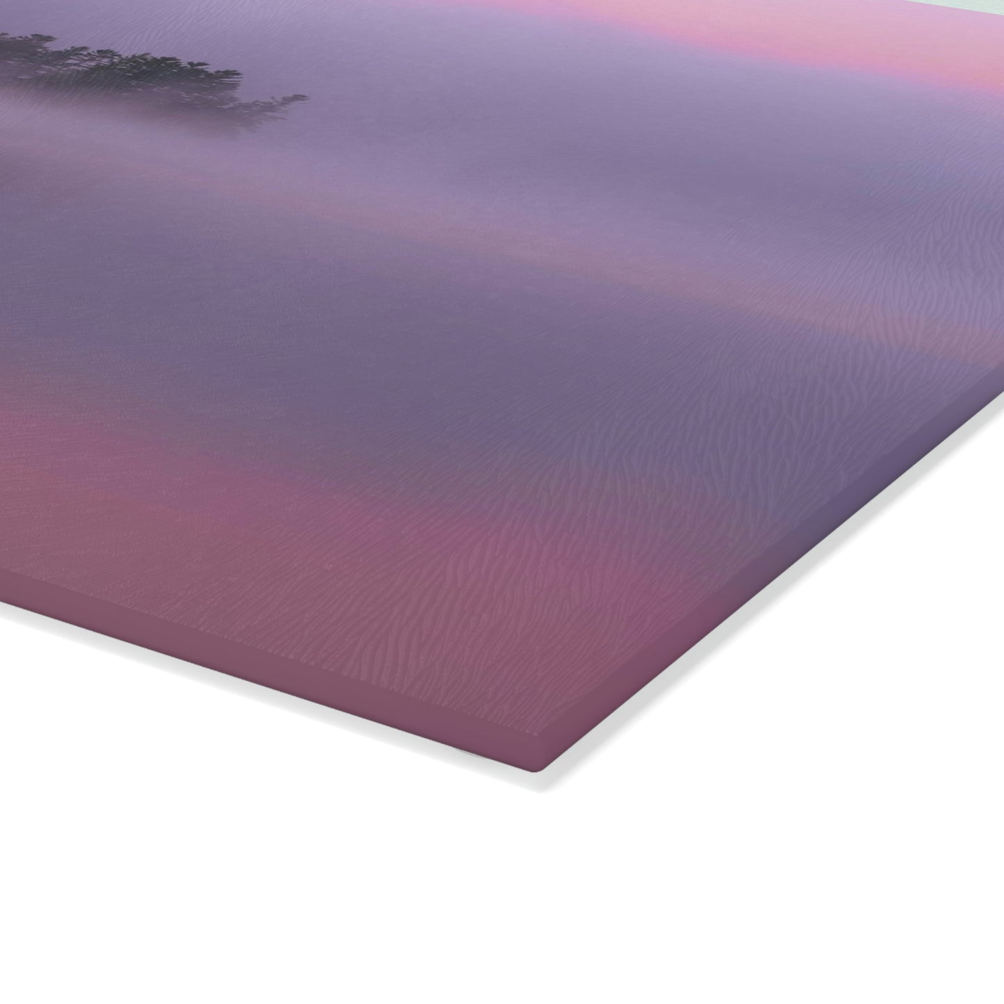 Glass Cutting Board - Crisp Autumn Sunrise, Tupper Lake