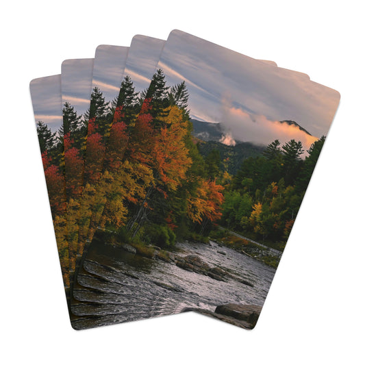 Playing Cards - Autumn Morning, Ausable River